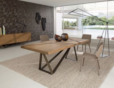 Dining table - With extension leaf track mood image