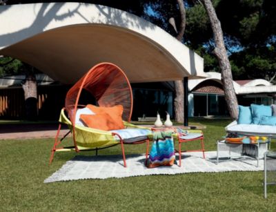 armchair with hood traveler outdoor mood image