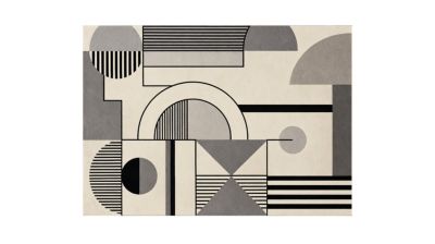 Tapis urban geometry visuel produit