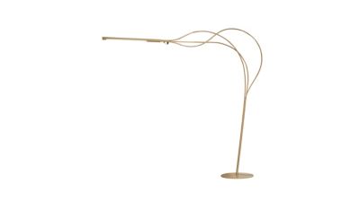 white offset floor lamp image number 4