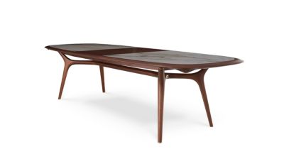 Dining table with extension image number 1