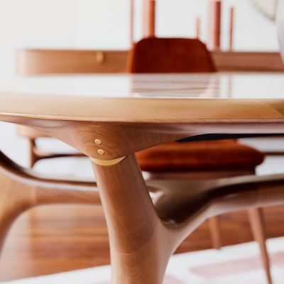 Dining table with extension image number 0