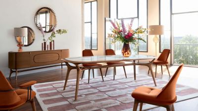 Dining table with extension image number 1