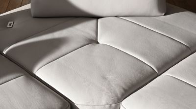 Canap&eacute; d'angle double profondeur 100% cuir image num&eacute;ro 5