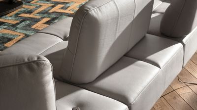 Canap&eacute; d'angle double profondeur 100% cuir image num&eacute;ro 1