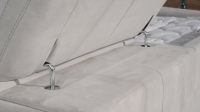 Canap&eacute;-lit couchage 140 cm en tissu - angle droit image num&eacute;ro 5