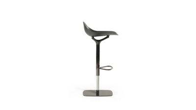 stool - lacquered shell, chrome-plated base image number 1
