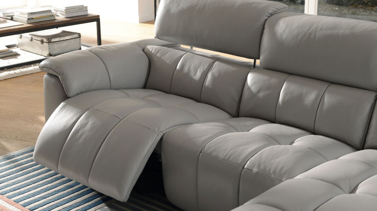 Canapé cuir, canapé d'angle, fauteuil relaxation - Cuir N°1