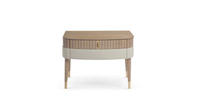 mesita de noche de 2 cajones - sobre de madera n&uacute;mero de imagen 1