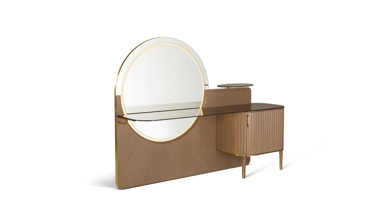 dressing table 1 door - with lighting image number 1