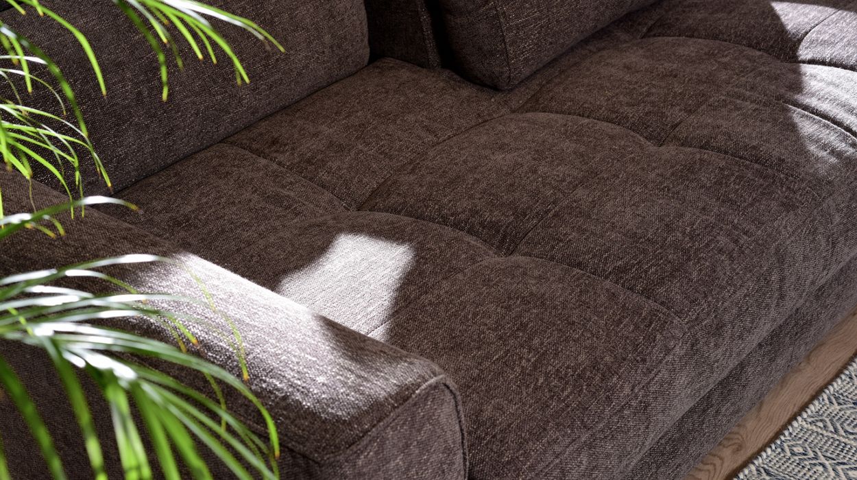 Canapé-lit couchage 140 cm en tissu image number 2