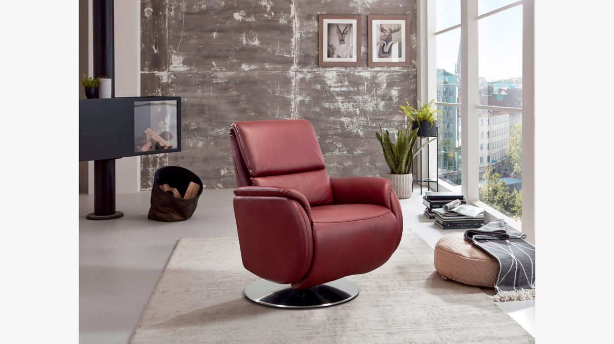 Fauteuil relaxation 100% cuir image number 0