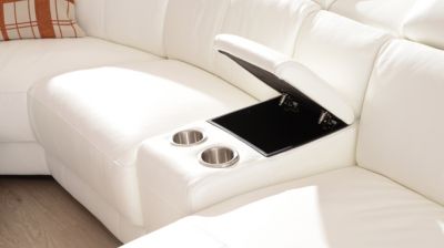 Canap&eacute; d&rsquo;angle relaxation 100% cuir image num&eacute;ro 3