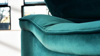 Canap&eacute; d&rsquo;angle relaxation en microfibre - gauche