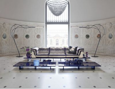 white offset floor lamp image number 0