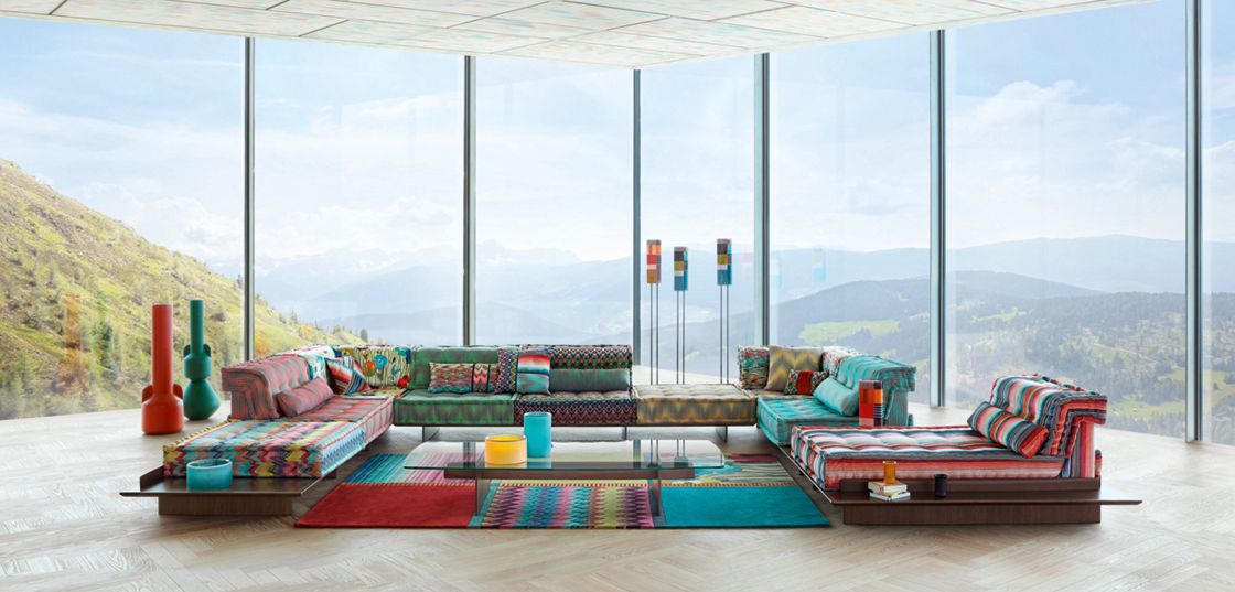 MAH JONG Composition Missoni with platforms | Roche Bobois MAH JONG Composition Missoni with platforms | Roche Bobois