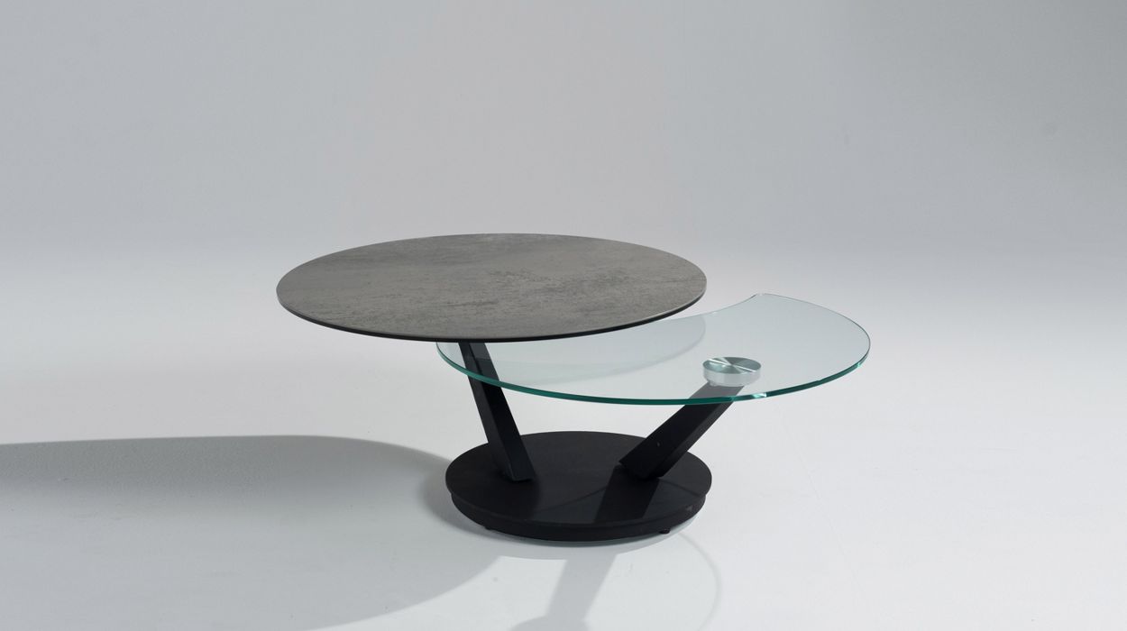 Table basse en céramique et en verre image number 2