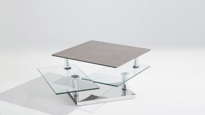 Table basse extensible en c&eacute;ramique et verre image num&eacute;ro 3