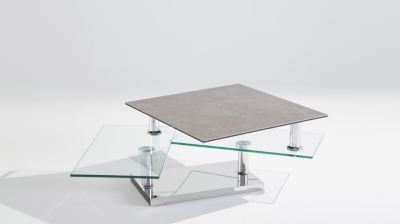 Table basse extensible en c&eacute;ramique et verre image num&eacute;ro 2