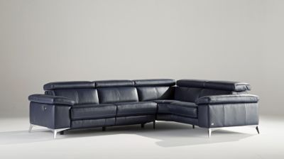 Canap&eacute; d'angle 5 places relaxation 100% cuir image num&eacute;ro 1