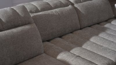 Canap&eacute; composable cuir et tissu image num&eacute;ro 4