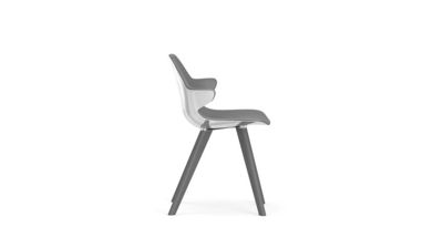 DINING ARMCHAIR Glossy polished shell chistera image number 1