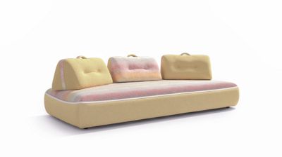4-seat armless sofa image number 0