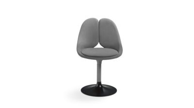 upholstered stem chair &ndash; black base
 qiss image number 1
