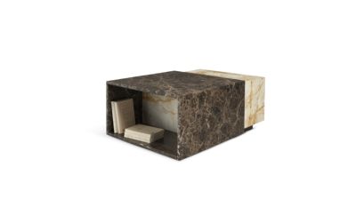 end table - emperador / giallo siena image number 2