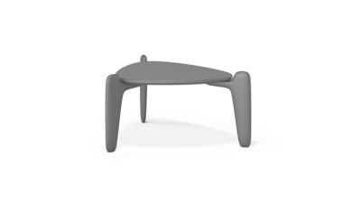triangular end table image number 1