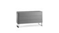 Three-drawer dresser - lacquered / lacquered glass top. thumb image number 11