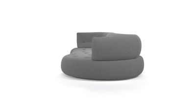 Large 3-seat sofa, curved - Right edge sense image number 2