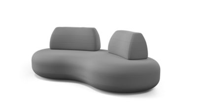 Large 3-seater banquette bombom indoor image number 1