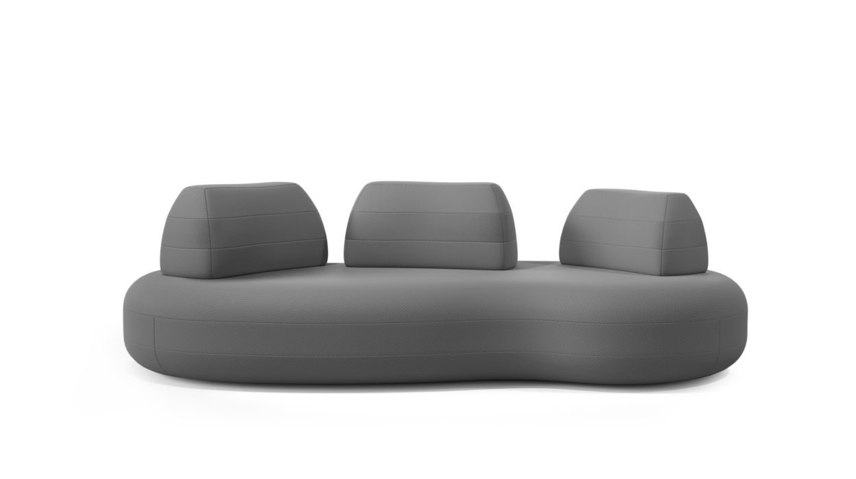 large 4-seat armless sofa image number 0