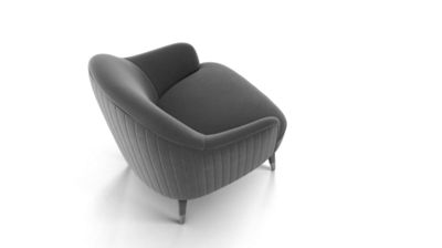 Armchair - with leg bases image number 1