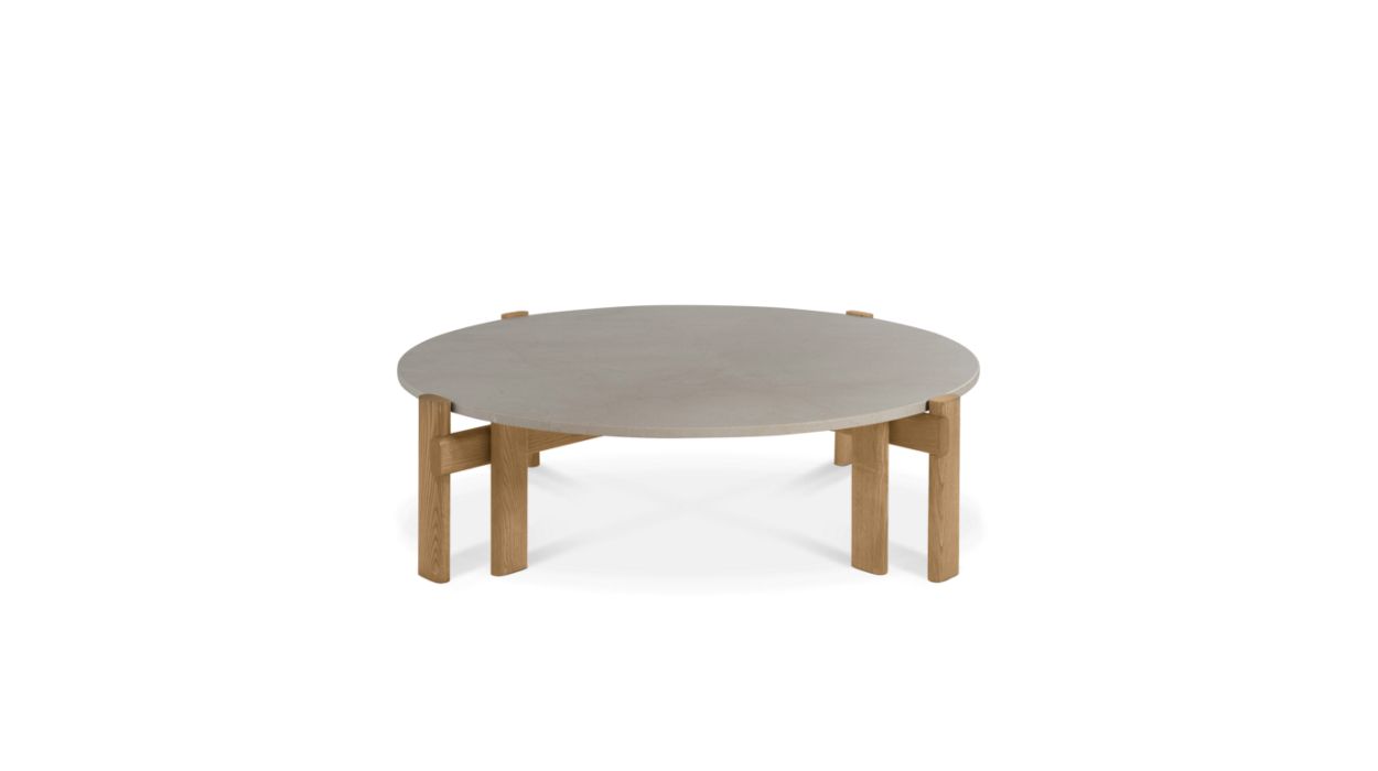 table basse ronde - plateau marbre image number 0